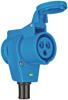 Afbeeldingen van CEE-HAAKSE KOPPELING 230V/16A IP44 - 1X 230V/16A, 1X 230V CEE 16A 3-POLIG