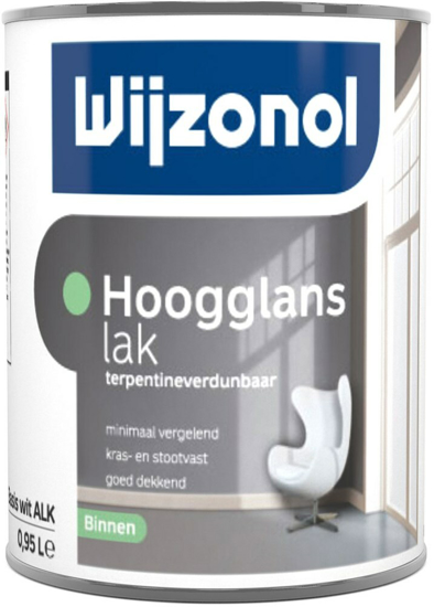 Afbeeldingen van WIJZONOL INTERIEUR HOOGGLANSLAK ALKYD BASIS TRANSPARANT 400ML