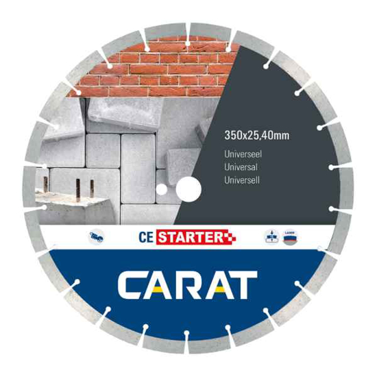 Afbeeldingen van CARAT DIAMANTZAAG UNIVERSEEL ø350X25,40/20MM, CE STARTER