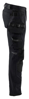 Afbeeldingen van WERKBROEK 4-WEG STRETCH MET AFNEEMBARE GEREEDSCHAPSZAKKEN ZWART C48 172016459900C48