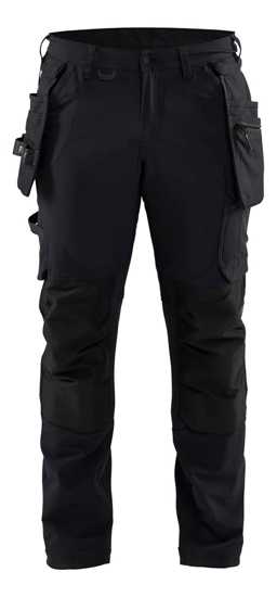 Afbeeldingen van WERKBROEK 4-WEG STRETCH MET AFNEEMBARE GEREEDSCHAPSZAKKEN ZWART C50 172016459900C50