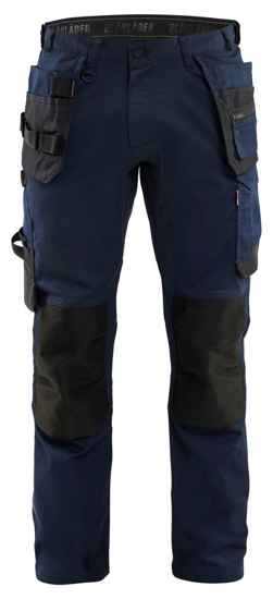 Afbeeldingen van WERKBROEK 2-WEG STRETCH MET GEREEDSCHAPSZAKKEN DONKER MARINEBLAUW C56 175018328600C56