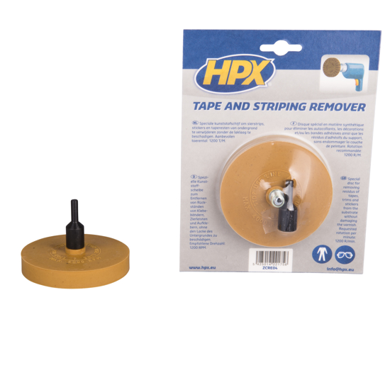 Afbeeldingen van HPX TAPE & STRIPING REMOVER: KUNSTSTOFSCHIJF + AS