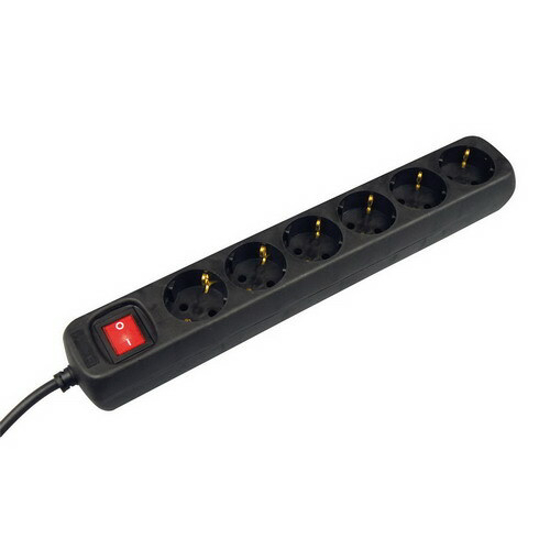 Afbeeldingen van TCD 6V + RA 1,5 METER 3X1.5MM² ZWART + SCHAKELAAR