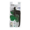 Afbeeldingen van AXA VEILIGHEIDS DRAAI-KIEP RAAMKRUK TYPE L SKG** MET CILINDERSLOT, BINNEN DRAAIEND, ALU F8 ZWART