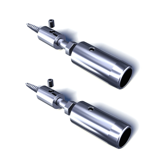 Afbeeldingen van SECUBAR TWIST STEUNEN RVS TBV BARRIERESTANG IN DE DAG 2ST
