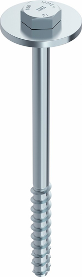 Afbeeldingen van MULTI-MONTI-PLUS SCHROEFANKER ZESKANT 12,0X200MM BLAUW VERZINKT STAAL