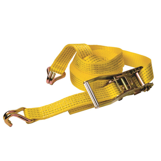 Afbeeldingen van DELTASLING – SJORBAND MET RATEL – 50 MM X 9 METER–2500 DAN – GEEL