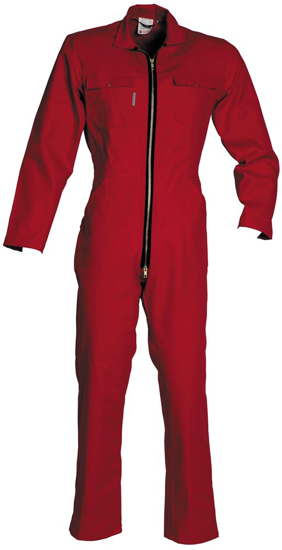Afbeeldingen van HAVEP BASIC KINDER RALLYOVERALL KATOEN 2161 ROOD MT 170 OP=OP