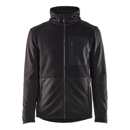 Afbeeldingen van HOODED SWEATSHIRT MET RITS ZWART XXL 354025269900XXL