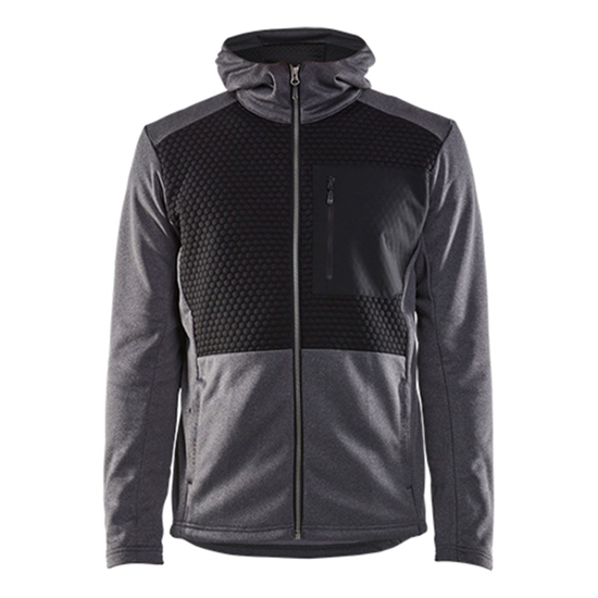 Afbeeldingen van HOODED SWEATSHIRT MET RITS ZWART MELEE XXL 354025339991XXL