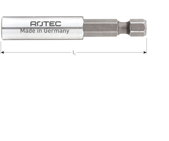 Afbeeldingen van BITHOUDER E6.3X60, MAGN, HULS ø10X35, ZONDER C-RING