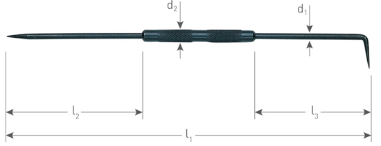 Afbeeldingen van ATHLET KRASPEN MET VERWISSELBARE PENNEN, ø4X75X250