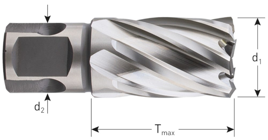 Afbeeldingen van HSS-XE KERNBOOR SILVER-LINE, UNIVERSEEL 19, ø14X30