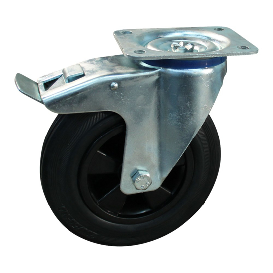 Afbeeldingen van ZWENKWIEL GEREMD 160MM SERIE 01 - 15