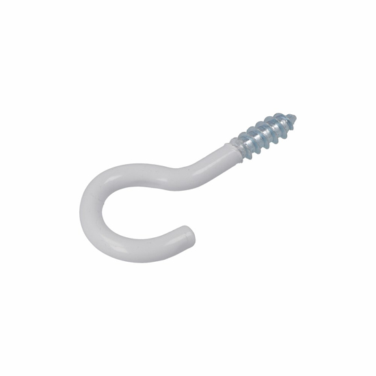 Afbeeldingen van SCHROEFHAAK WIT EPOX. 2.40X16/30 (100)