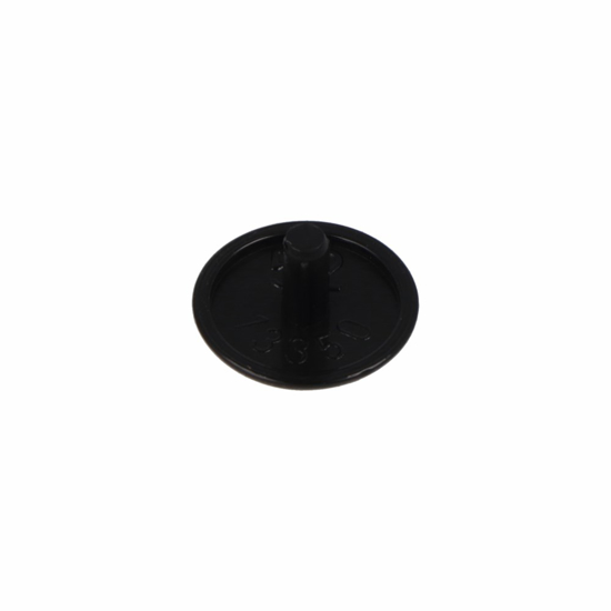 Afbeeldingen van AFDEKKAPJE SPPS MET KOPBORING 12MM RAL9005 ZWART (500)