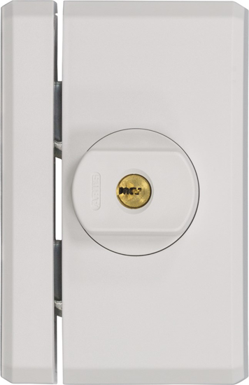 Afbeeldingen van ABUS RAAMBIJZETSLOT FTS96 DRAAIKNOP EN SLEUTEL KLEUR WIT 