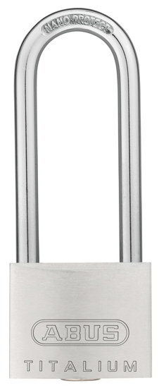 Afbeeldingen van ABUS HANGSLOT TITALIUM HOGE BEUGEL 64TI/40HB63