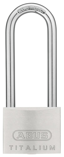 Afbeeldingen van ABUS HANGSLOT TITALIUM HOGE BEUGEL 64TI/50HB80