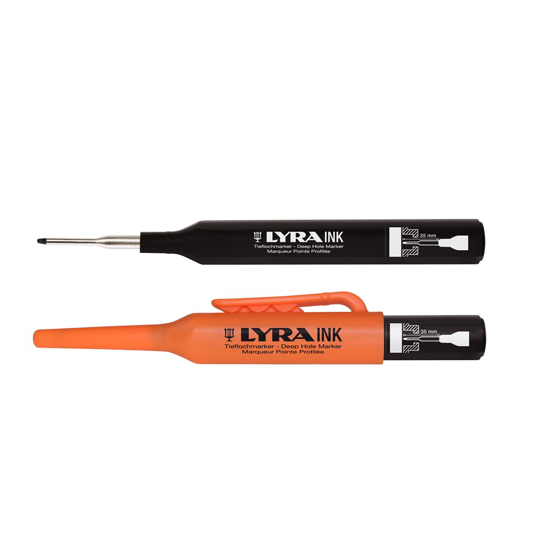 Afbeeldingen van LYRA MERKSTIFT VOOR DIEPERE GATEN ZWART- DIEPGATSTIFT