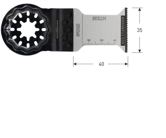 Afbeeldingen van MTS35 HCS HOUT STARLOCK INVALZAAGBLAD 35X50 [10]