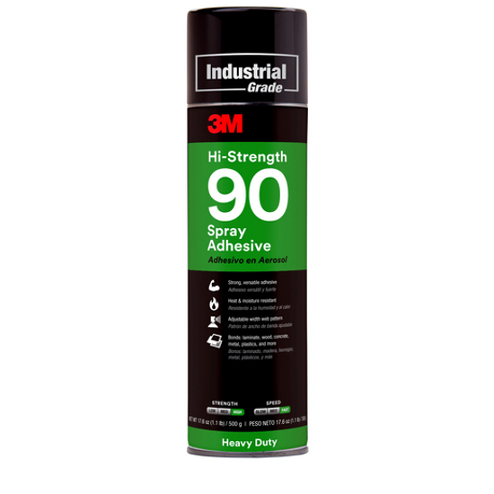 Afbeeldingen van 3M HI-STRENGTH 90 LIJMSPRAY TRANSPARANT 500 ML