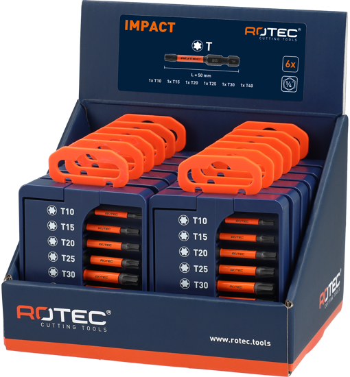 Afbeeldingen van BITSET IMPACT 6-DELIG E6,3 X 50MM TORX