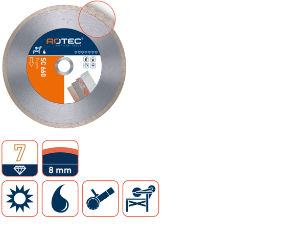 Afbeeldingen van DIAMANTZAAGBLAD 'COBRA7 / SC 660', ø180X1,7Xø22,2