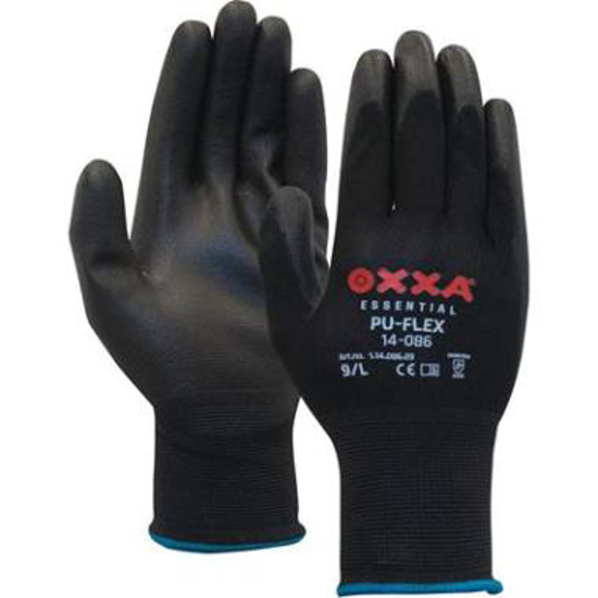 Afbeeldingen van OXXA HANDSCHOEN PU-FLEX 14-086 ZWART MAAT 9/L