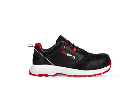 Afbeeldingen van REDBRICK WERKSCHOEN LAAG PULSE OVERNOSE LOW S3 ZWART/ROOD MAAT 42