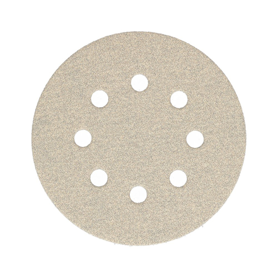 Afbeeldingen van SCHUURSCHIJF 125MM KORREL 180 GATEN 5 10 STUKS 4T