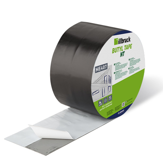 Afbeeldingen van BUTYLBAND NT ME407 300/0.8MM ZWART 20M