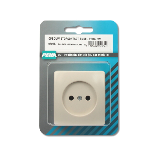 Afbeeldingen van OPBOUW STOPCONTACT ENKEL PEHA EW