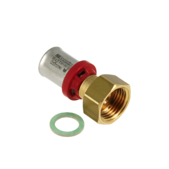 Afbeeldingen van BONFIX ALU-PERS 2-DEL. KOPP. MET LOSSE MOER 3/4" BI. X 16 MM