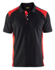 Afbeeldingen van POLOSHIRT PIQUE ZWART/ROOD XL 332410509956XL