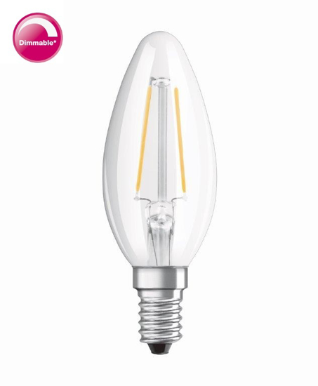Afbeeldingen van OSRAM F-LED CLB25H DIM 1,8W 827 E14