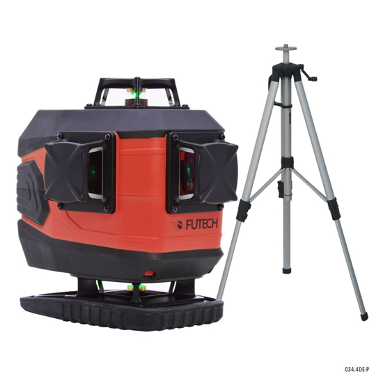 Afbeeldingen van FUTECH KRUISLIJNLASER MC4DE GROEN + STATIEF