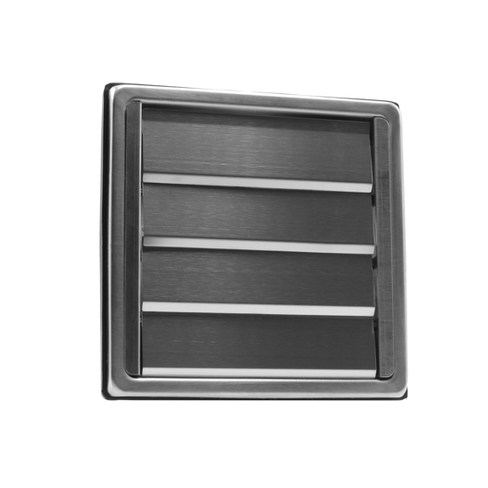 Afbeeldingen van RVS LAMELLENROOSTER 4 LAMELLEN Ø125MM