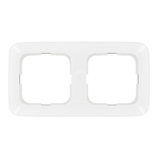 Afbeeldingen van AFDEKRAAM 2-VOUDIG SI WIT