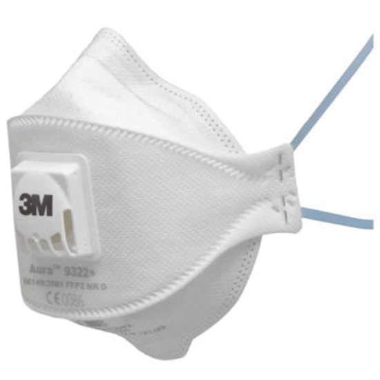 Afbeeldingen van 3M AURA STOFMASKER, FFP2, MET VENTIEL, 9322+