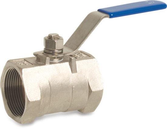 Afbeeldingen van PROFEC 1-DELIGE KOGELKRAAN RVS 316 1" BINNENDRAAD 69BAR LICHT