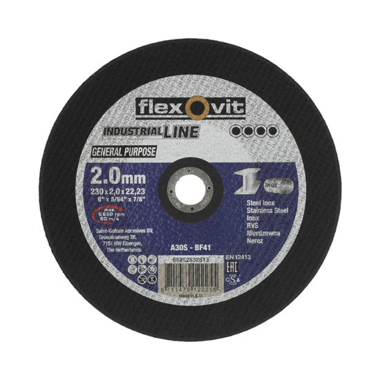 Afbeeldingen van DOORSLIJPSCHIJF GP A36S 230X2X22,23 T41