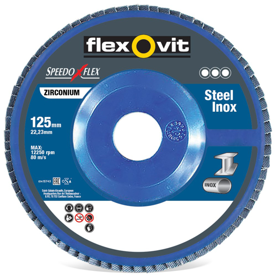 Afbeeldingen van VLAKLAMELSCHIJF VLAK PLA. 125X22 R822 P40