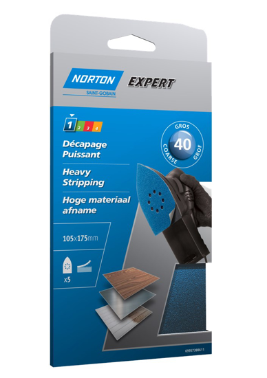 Afbeeldingen van KLITSCHUURDELTA EXPERT 105X175 H835 P40 VL1 8H 5X