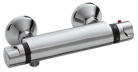 Afbeeldingen van UNIVERSELE THERMOSTATISCHE DOUCHEMENGKRAAN CHROOM 15CM