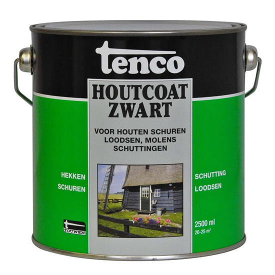 Afbeeldingen van TENCO HOUTCOAT ZWART 2,5 LTR TEERVRIJ