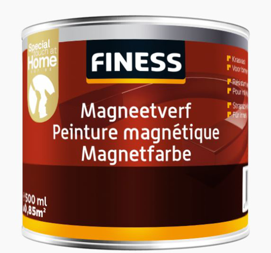Afbeeldingen van FINESS MAGNEETVERF 500 ML DONKERGRIJS