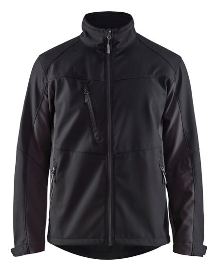 Afbeeldingen van SOFTSHELL JACK ZWART/DONKERGRIJS XXL 495025169998XXL
