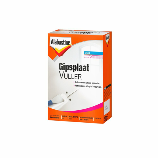 Afbeeldingen van ALABASTINE GIPSPLAATVULLER (POEDER) WIT 750GR